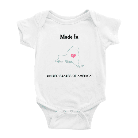 

Made In New York United States of America Baby Clothing Bodysuit 12-18 Months