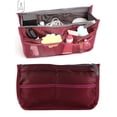 thumbnail image 6 of Gustave Travel Insert Handbag for Women, Cosmetic Makeup Purse Insert Liner Pouch Organizer Bag in Bag with 13 Pockets Functional "Red", 6 of 9