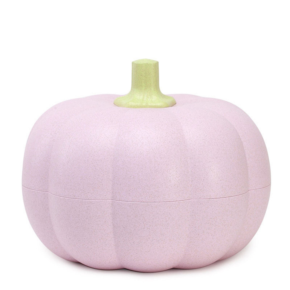 Reusable Pumpkin Candy Dish Plastic Box Jar Double Layer Candy Dish with Lid Decorative Fruit