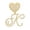 K, variant on Gold Initial Letter Pendant Charm Anklet Punk Hip Hop Anklet Link Necklace Ankle Bracelet Gold Anklets For Women Rhinestones Filled Chain