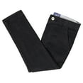 thumbnail image 3 of Buyless Fashion Boys Pants Flat Front Slim Fit Casual Corduroy Solid Color - 19W1824-F-BLK-6 Black, 3 of 7