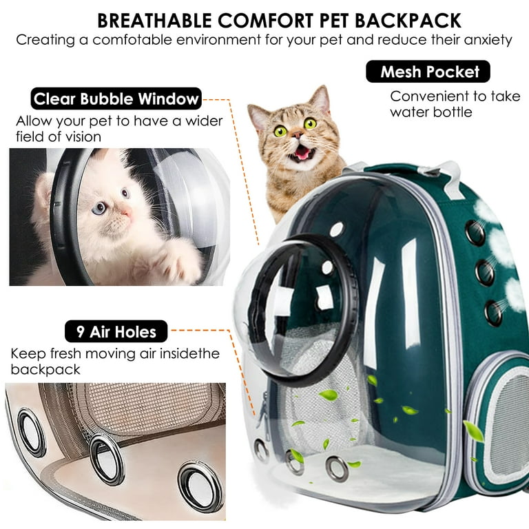 Cat Backpack, Space Capsule Pet Carrier Backpack Air Approved Cat