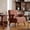 Rust Red, variant on Pawverly Cloud Shape Lounge Chair with Wooden Legs, Soft Chenille Single Sofa Chair for Living Room, Cozy Decorative Armchair for Bedroom, Balcony or Apartment Seating Rust Red