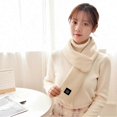 thumbnail image 4 of Rechargeable Heated Shawl Electric Neck Warmer with 3 Heating Levels for Indoor and Outdoor Activities, 4 of 5