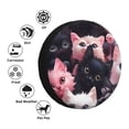 thumbnail image 4 of Logiee Cute Kittens Group Portrait Print Spare Tire Cover, Universal Wheel Protectors,Waterproof Dust-Proof UV Sun Wheel Tire Cover,Fit for SUV, RV, Travel Trailer, Truck-14 inch, 4 of 6