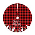 thumbnail image 2 of HongHeng Circle Christmas Tree Skirt 35 in for Christmas Decorations Skirt Rustic Xmas Holiday New Year Party Tree Mat Decor Indoor Outdoor Christmas Tree Mats, 2 of 6