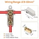 thumbnail image 2 of Kit de 20 Tuercas para Conectores de Cables Tipo T de Calibre 6 AWG, Terminal de Conexión de Cableado Rápido de 80 A, Conector Rápido de Empalme, 2 of 5