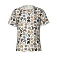 thumbnail image 4 of Vsdgher Cute Cats Print Men's Dry Fit Mesh Athletic Shirts Moisture Wicking Tennis T-Shirt Tops, 4 of 9