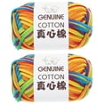 thumbnail image 5 of HOMEMAXS 2Pcs Knitting Yarn Assorted Color Cotton Nylon Diy Crochet Household Sewing Winter Fashion, 5 of 5