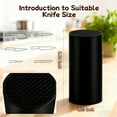 thumbnail image 4 of MYVIT Knife Block Holder Without Knives Round Universal Kitchen Knife for Countertop Detachable Knife Storage with Drain Hole, 4 of 8