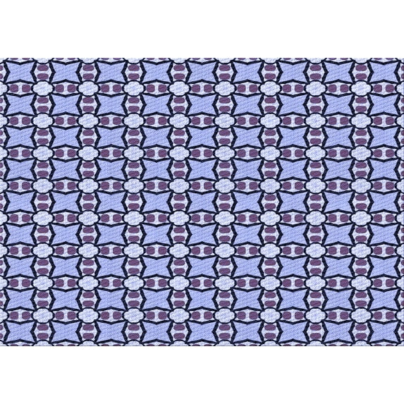 Ahgly Company Indoor Rectangle Patterned Blue Angel Blue Area Rugs, 2' x 3'