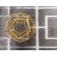 thumbnail image 4 of Marilyn Monroe Geometric Modern Area Rug, Silver/Gold, 5" x 8", 4 of 7