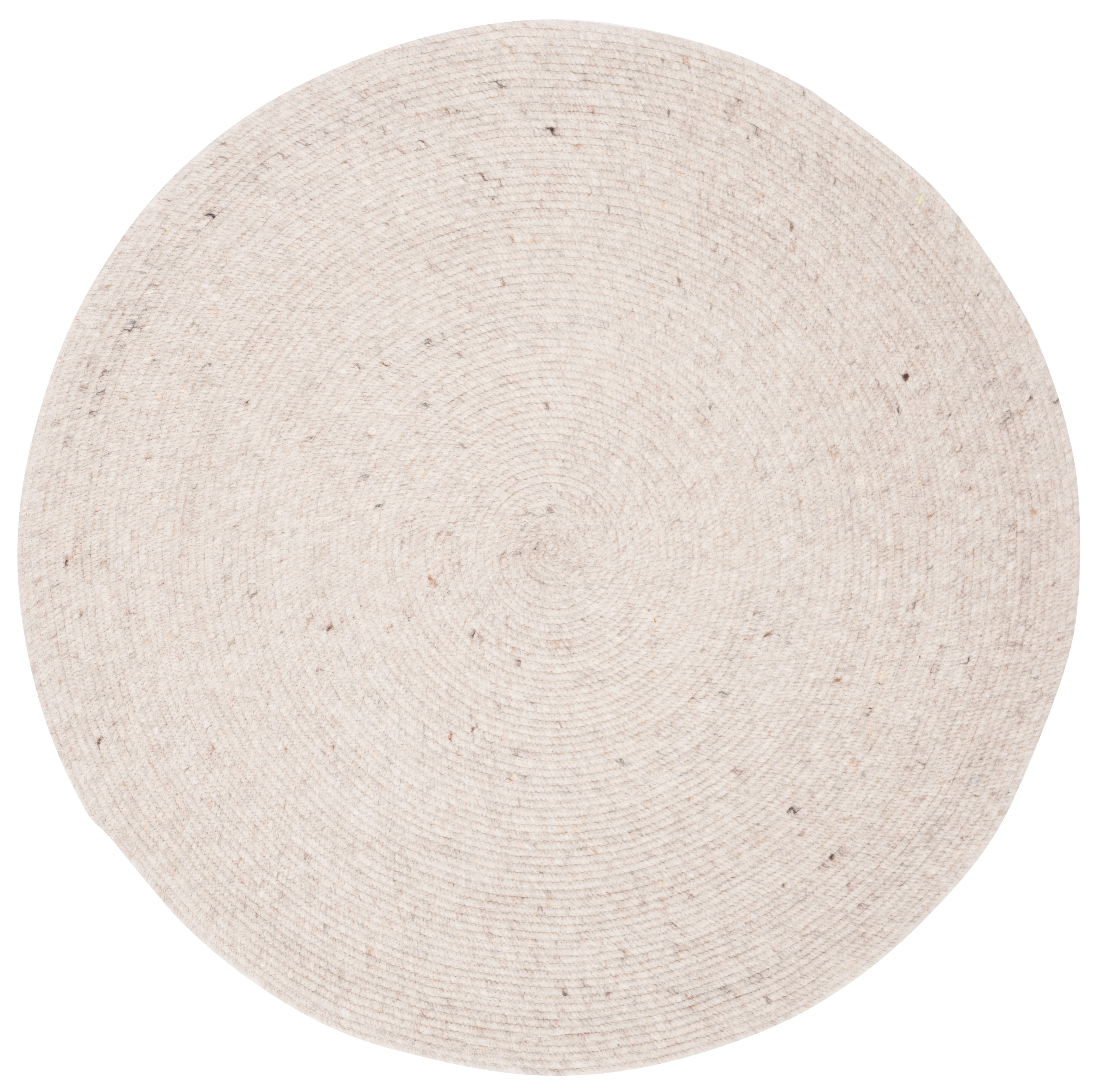 SAFAVIEH Braided Ronan Solid Reversible Area Rug, Beige, 5' x 5' Round