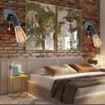 thumbnail image 3 of YLSHRF Vintage Wall Lamp Black Iron Adjustable Head Pull Switch E26/E27, 3 of 8
