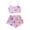 A-Light Pink1281, variant on XIAOCHA Womens Heart Print Pajama Set Scalloped Hem Cami Shorts Sleepwear