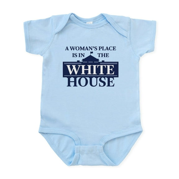 CafePress - A Woman's Place Is In The White House Body Suit - Baby Light Bodysuit, Size Newborn - 24 Months