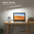 thumbnail image 6 of Lepro LED Clip-on Desk Lamp Dimmable USB Reading Light with Clamp 3 Color Modes 10 Brightness Levels Adjustable Flexible Gooseneck Table light for Home Office, Dorm, Headboard, Computer, Nail (White), 6 of 9