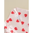 thumbnail image 6 of Bslissey Toddler Baby Girls Valentine's Day Robe Pajama Heart Print Long Sleeve Satin Kimono Bathrobe with Solid Color Belt 6M 12M 2T 3T 4T Kids Sweet Sleepwear Outfits, 6 of 8