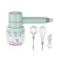 thumbnail image 3 of bedienty Wireless Food Mixer Handheld Hand Blender USB Rechargeable Detachable 3 Modes Adjustable Egg Beater Baking Mixing Green, 3 of 6