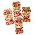 thumbnail image 1 of 4 sobres rojos de Año Nuevo Hong Bao 2024, regalo de dragón Hongbao 3D, dragón rojo Estilo A, 1 of 9