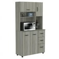 thumbnail image 2 of Inval  Kitchen Microwave Cabinet in Smoke Oak Engineered Wood, 2 of 8