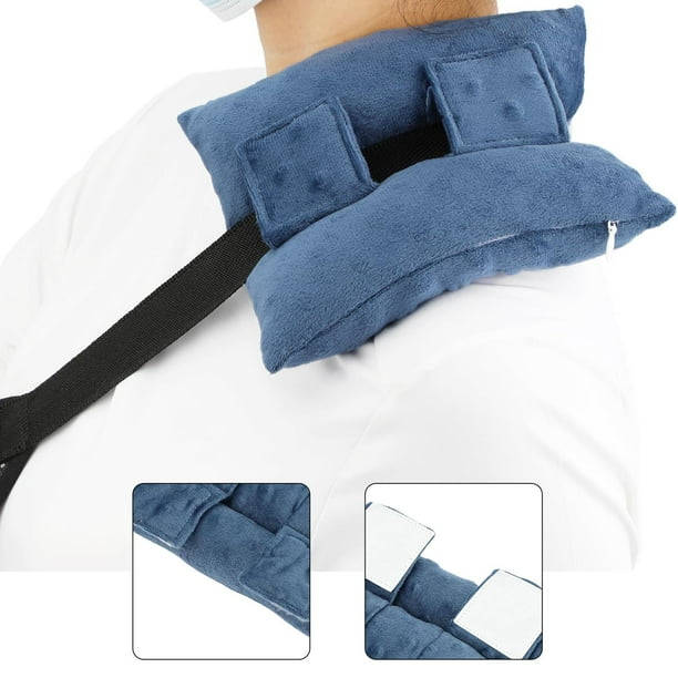 Cojín de correa para cabestrillo de brazo, almohadilla de correa para brazo, acolchado, ligero, para lesiones de codo y muñeca, para adultos unisex, Azul