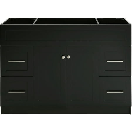 Ariel F049s-Bc Hamlet 48" Single Free Standing Vanity Cabinet Only - Black