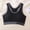 Black, variant on Yoga Bras for Women Wide Strap Racerback Sports Bra Seamless Back Support Everyday Tshirt Bra