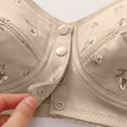 thumbnail image 4 of Bras for Women Front Closure Upgraded - Daisy Bra No Underwire, Full Coverage Plus Size Cotton, Breathable Push Up Everyday Wear for Older Women, 4 of 5