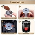thumbnail image 5 of Reusable K Cups Coffee Filter, Stainless Steel K Cup Reusable Coffee Pods Filters for Keurig 1.0 & 2.0 Coffee Makers BPA-Free Refillable Coffee Filters (2 Packs) 2 PACK, 5 of 5
