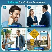 MUOKLGH Translation Earbuds Real Time, 6 in 1 AI Translator with 144 Languages & Accents, Support 8 Offline, Voice or Video Call, Wireless OWS Translating Earphone for Travel Business Learning