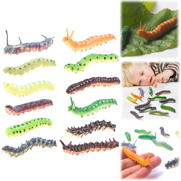 12Pcs/Set Lifelike Soft Stretchy Trick Toy Halloween Props 12pcs