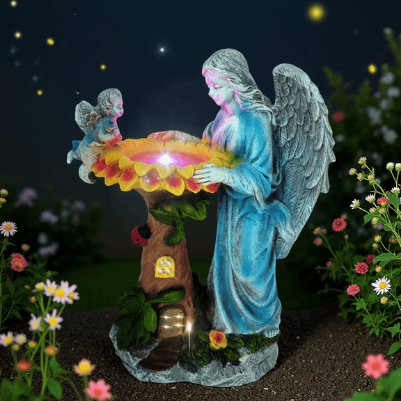 Solar Angel Fairy Garden Outdoor Decor