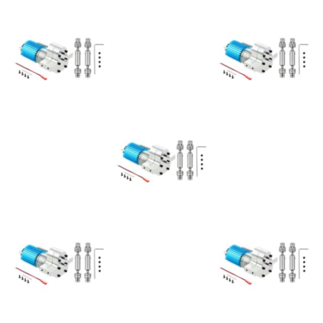 ZheElen Metal Box Transfer 370 Motor Accessory for WPL C14 Q60 Robust and Dependable Silver 3.17mm 5Set
