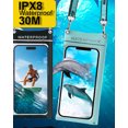 thumbnail image 2 of Waterproof Phone Case Pouch Bag For iPhone 14 13 12 11 Pro Max Samsung S23 Huawei WaterProof CellPhone Mobile Smartphone Cover, 2 of 20