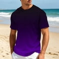 thumbnail image 2 of JAJAHO Graphic Tees Men Gradient T Shirt Casual Summer Short Sleeve Loose Fit Crew Neck Tshirts Trendy Tops, 2 of 4