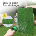 thumbnail image 3 of Dog Grass Pee Pads, Artificial Dog Training Grass Pads for Potty Tray, Fake Grass Tuf for Dogs to Pee On, Indoor Pee Grass for Dog Potty, Reusable Realistic Grass for Dogs (2 Pack), 3 of 8