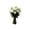 White3, variant on Memorial Flower Arrangement, Oimcto White Roses with Baby's Breath, Artificial Cemetery Flowers Set for Gravesite, Easy to Arrange, Weather-Resistant, Fade-Proof includes Vase, Type D