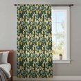 thumbnail image 3 of Vintage Flower Sheer Curtains 45" Long, Green Spring Floral Leaves Pastoral Birds Plants Light Filering Curtains, Breathable Simi Curtain Privacy Drapes for Kitchen Bathroom Small Window Treatment, 3 of 9