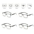 thumbnail image 2 of Oversized Reading Glasses Square Rectangular Presbyopic glasses PC Spring Hinges Readers, 2 of 3
