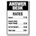 thumbnail image 3 of SignMission D-5-Z-Answer Desk 5 x 7 in. Répondre Signe Autocollant de Bureau, 3 of 4
