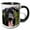 Black/White, variant on 3drose, Black Labrador Puppy, 15oz Two-tone Black Mug