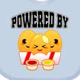 thumbnail image 4 of Inktastic Powered by Chicken Nuggets Boys or Girls Baby Bib, 4 of 4