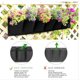 thumbnail image 4 of Bolsa de plantación vertical, bolsa para plantas de pared de jardín, macetero colgante para balcón, maceta colgante para interior y exterior, 6 bolsillos (negro), 4 of 5