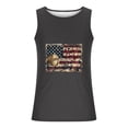 thumbnail image 4 of Cmfcve Men's Summer Oversize Tank Top Simple Versatile Patriotic Tees Sleeveless Round Neck Fitness Undershirt, 4 of 5