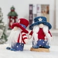 thumbnail image 4 of Clearance!4th of July Gnome Plush Elf Decorations,Gnome Independence day Decor,American Stars and Stripes Scandinavian Tomte Gnomes Decorations for Home Table Tiered Tray Ornaments 7x5x3inch, 4 of 6