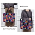 thumbnail image 6 of FORMRS 16" Laptop Bag Carrying Sleeve Case with Handle Travel Shoulder Briefcase, Colorful Art Leaves Pattern, 6 of 8