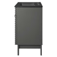 thumbnail image 4 of Sink Vanity Cabinet, Wood, Grey Gray Black, Modern Contemporary Urban Design, Hotel Bedroom Bathroom Master Suite Guest, 4 of 10