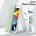 thumbnail image 5 of JETech Case for iPad 10.2-Inch (9th/8th/7th Generation, 2021/2020/2019) with Pencil Holder, Clear Transparent Back Shell Slim Stand Shockproof Tablet Cover, Auto Wake/Sleep (Matcha Green), 5 of 7
