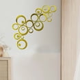 thumbnail image 6 of Yeetfub 2024 Peel Stick Tiles Clearance Circle Wall Stickers Art Wall Decoration DIY Wall Sticker Creative For Home Living Room Bedroom Bathroom Decor *gold, 6 of 6